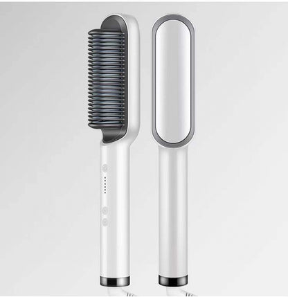 GlamBrush Dual Hair Styler – Straighten & Smooth