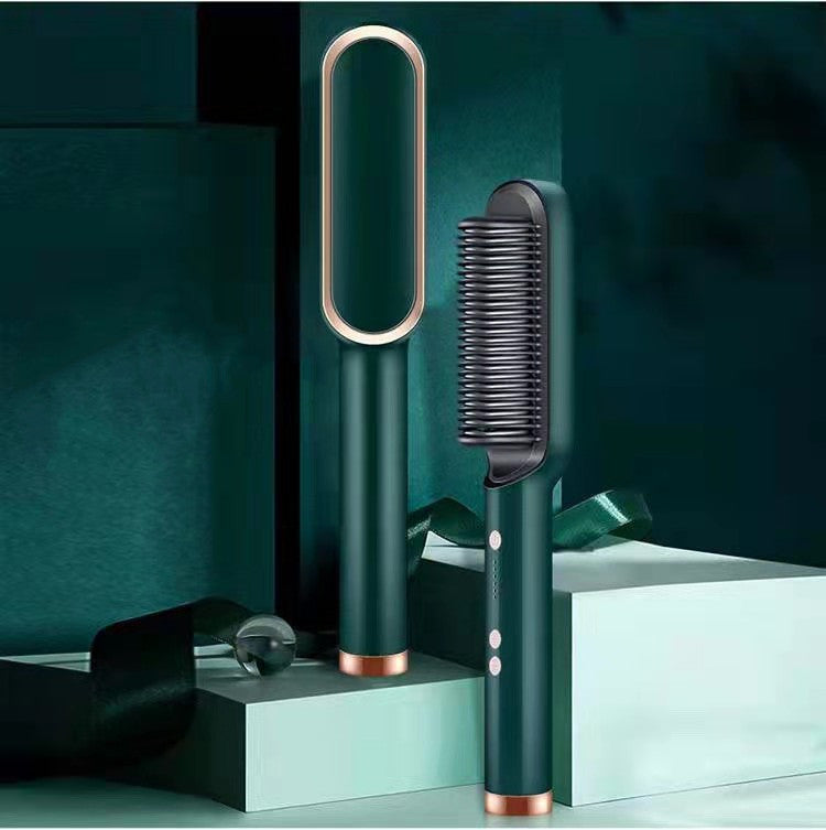 GlamBrush Dual Hair Styler – Straighten & Smooth