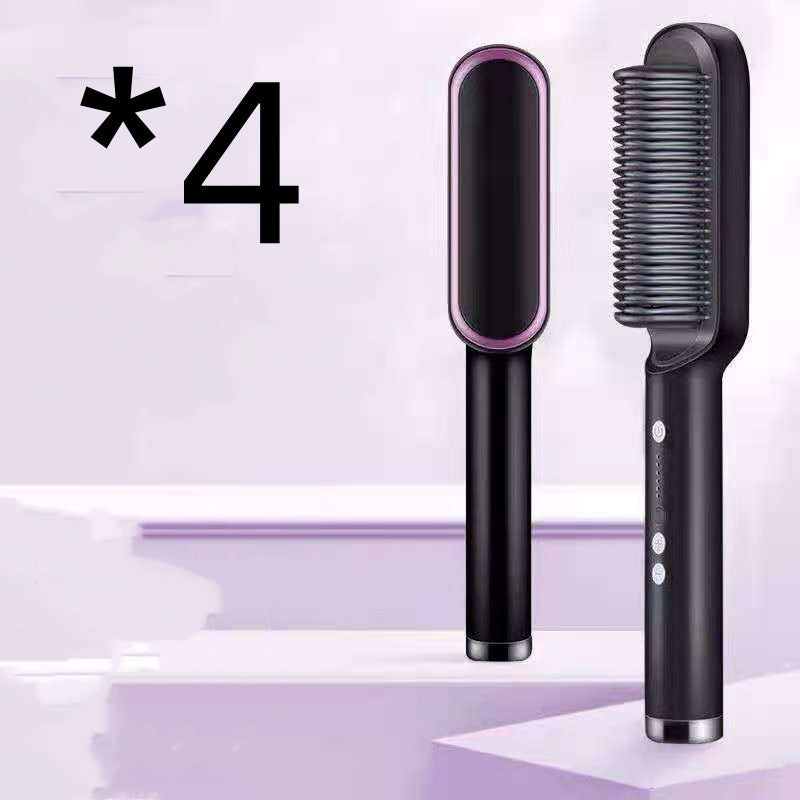 GlamBrush Dual Hair Styler – Straighten & Smooth