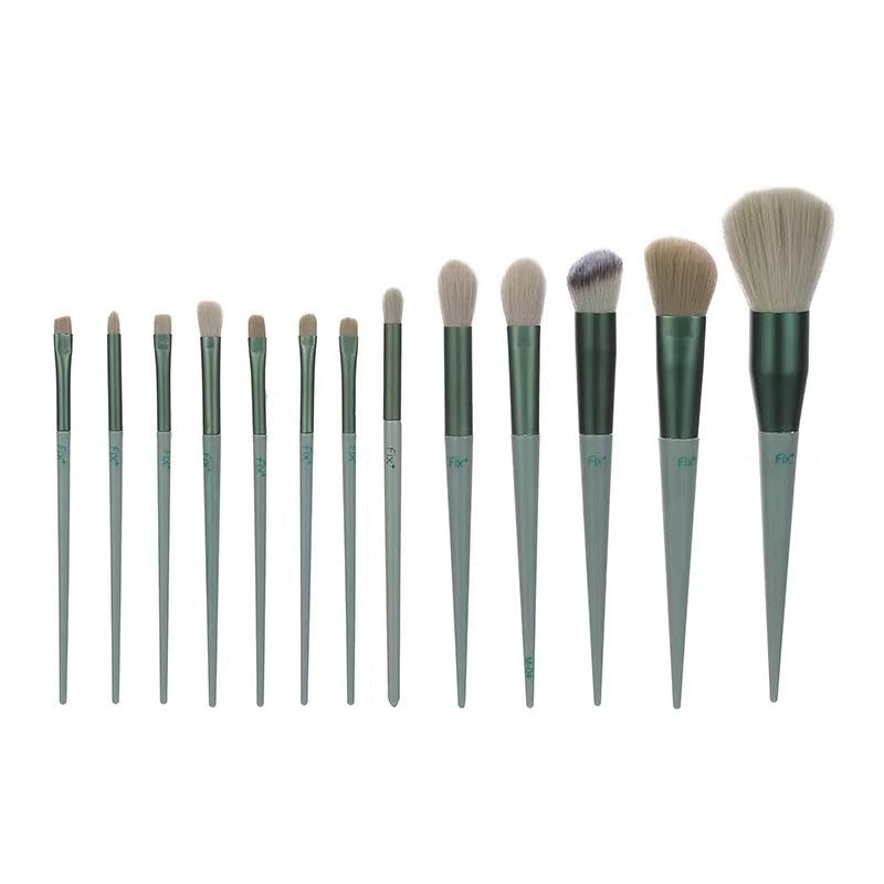 GlowKit 13-Pc Makeup Brushes – Essentials for Face & Eyes
