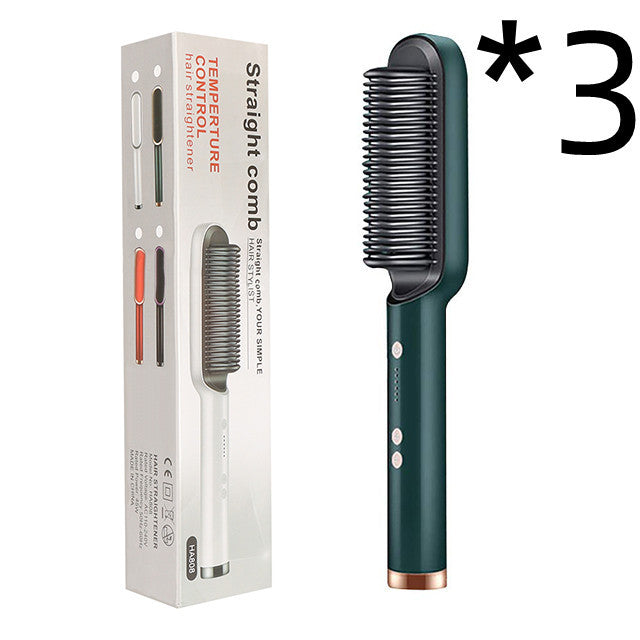 GlamBrush Dual Hair Styler – Straighten & Smooth