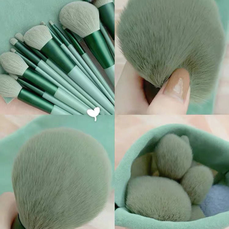 GlowKit 13-Pc Makeup Brushes – Essentials for Face & Eyes