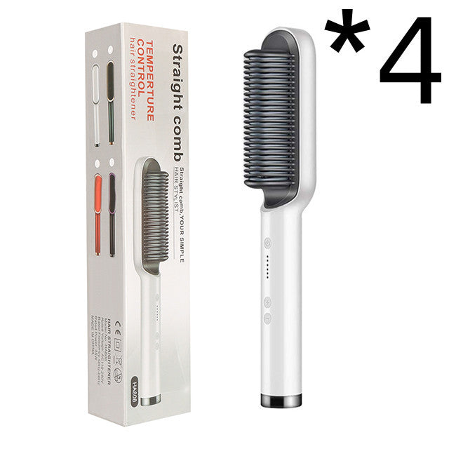 GlamBrush Dual Hair Styler – Straighten & Smooth