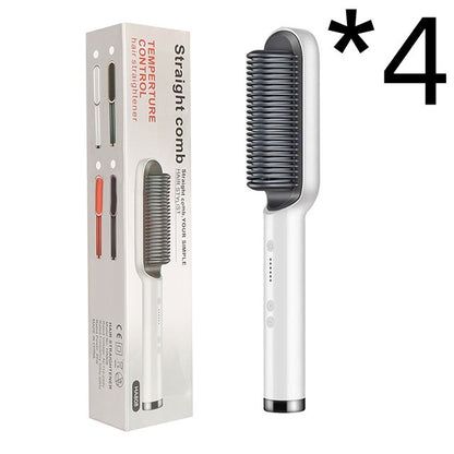 GlamBrush Dual Hair Styler – Straighten & Smooth