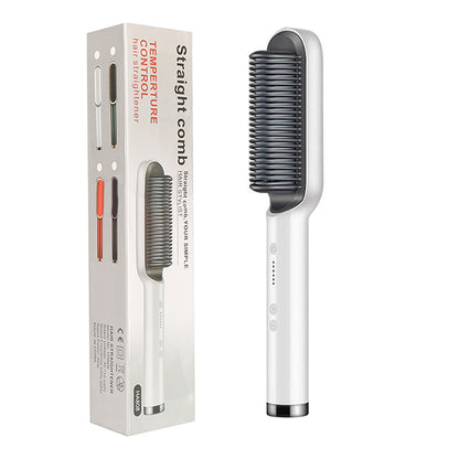 GlamBrush Dual Hair Styler – Straighten & Smooth