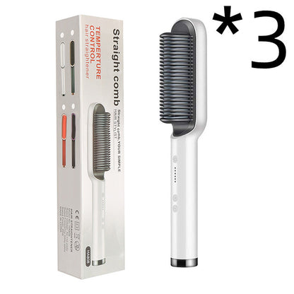 GlamBrush Dual Hair Styler – Straighten & Smooth