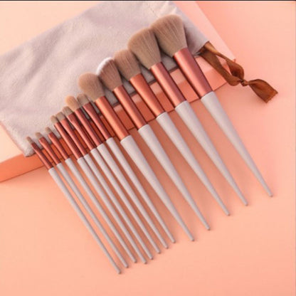 GlowKit 13-Pc Makeup Brushes – Essentials for Face & Eyes