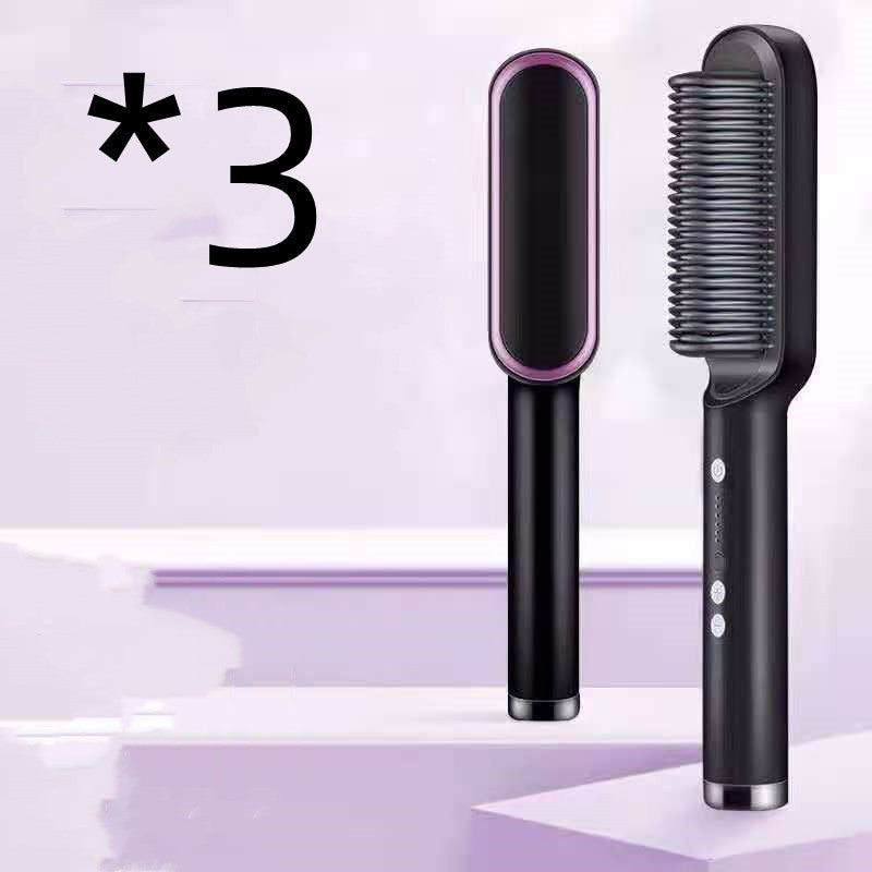 GlamBrush Dual Hair Styler – Straighten & Smooth
