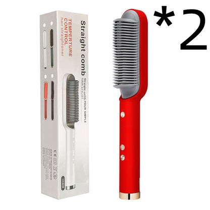 GlamBrush Dual Hair Styler – Straighten & Smooth