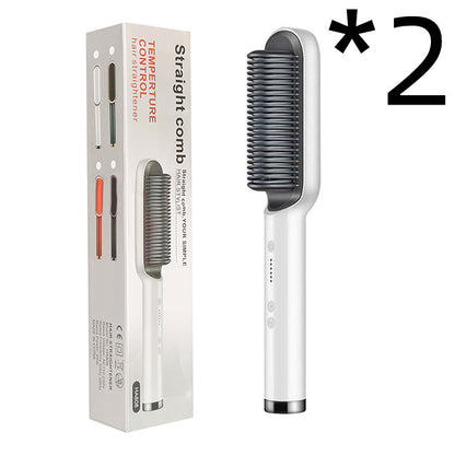 GlamBrush Dual Hair Styler – Straighten & Smooth